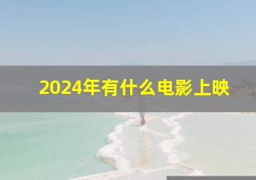 2024年有什么电影上映