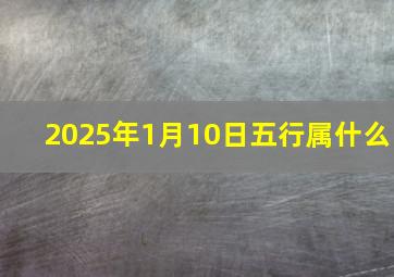 2025年1月10日五行属什么