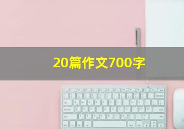 20篇作文700字