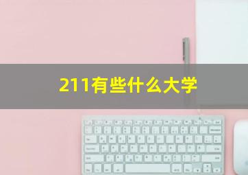 211有些什么大学