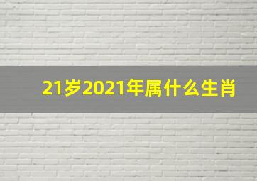 21岁2021年属什么生肖