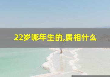 22岁哪年生的,属相什么