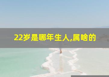 22岁是哪年生人,属啥的