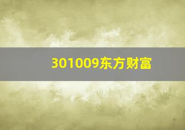 301009东方财富