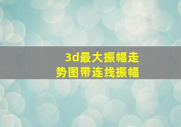 3d最大振幅走势图带连线振幅