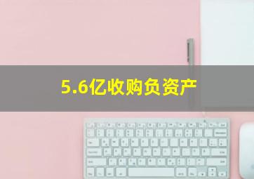 5.6亿收购负资产