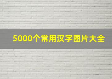 5000个常用汉字图片大全