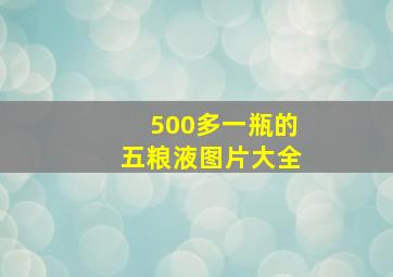 500多一瓶的五粮液图片大全