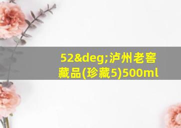 52°泸州老窖藏品(珍藏5)500ml