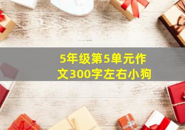 5年级第5单元作文300字左右小狗