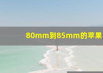 80mm到85mm的苹果