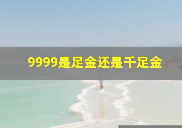 9999是足金还是千足金