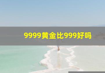 9999黄金比999好吗