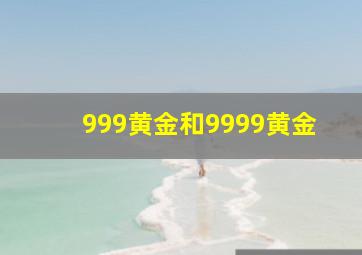 999黄金和9999黄金