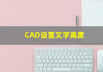 CAD设置文字高度