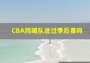 CBA同曦队进过季后赛吗