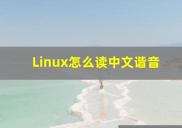 Linux怎么读中文谐音