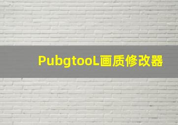 PubgtooL画质修改器