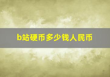 b站硬币多少钱人民币