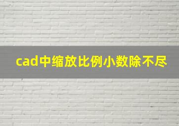 cad中缩放比例小数除不尽