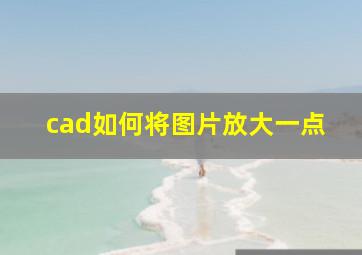 cad如何将图片放大一点