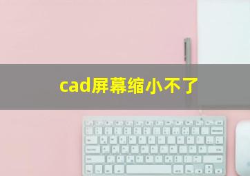 cad屏幕缩小不了