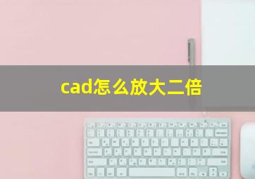 cad怎么放大二倍