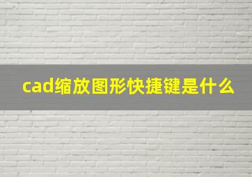 cad缩放图形快捷键是什么