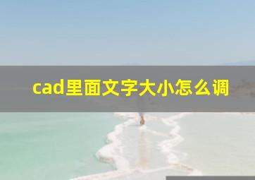 cad里面文字大小怎么调