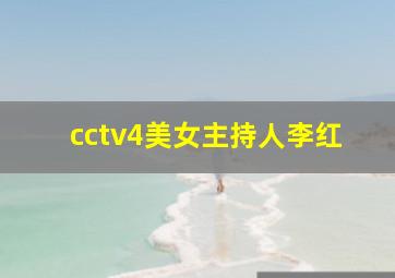 cctv4美女主持人李红