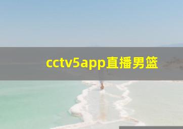 cctv5app直播男篮