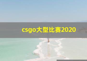 csgo大型比赛2020