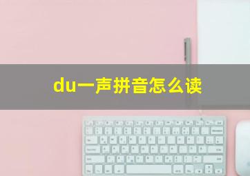 du一声拼音怎么读