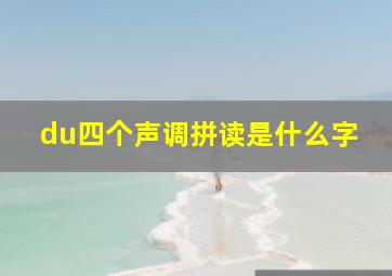 du四个声调拼读是什么字