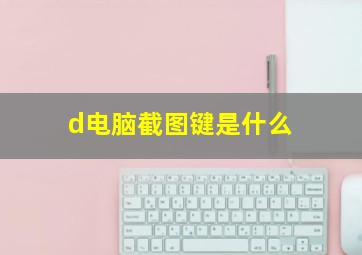 d电脑截图键是什么