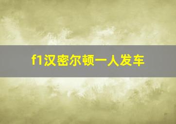 f1汉密尔顿一人发车