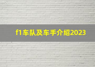 f1车队及车手介绍2023