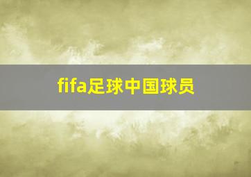 fifa足球中国球员