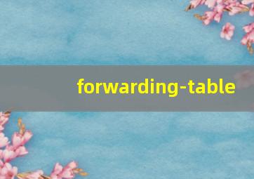 forwarding-table