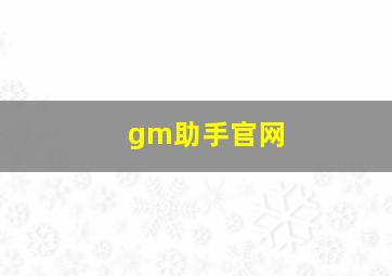 gm助手官网