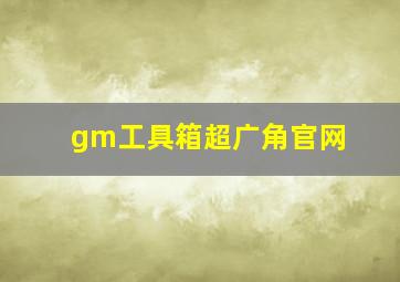 gm工具箱超广角官网