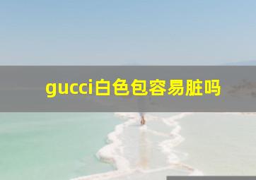 gucci白色包容易脏吗