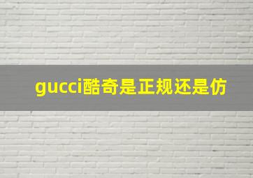 gucci酷奇是正规还是仿