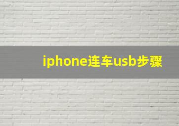 iphone连车usb步骤