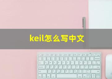 keil怎么写中文