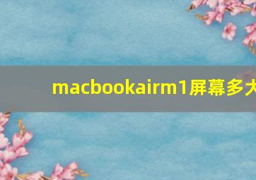 macbookairm1屏幕多大