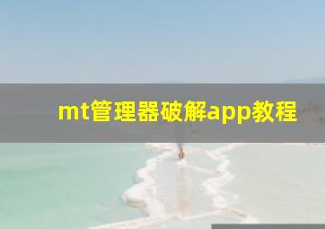 mt管理器破解app教程