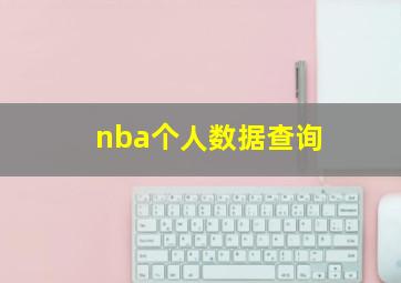 nba个人数据查询