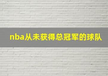 nba从未获得总冠军的球队