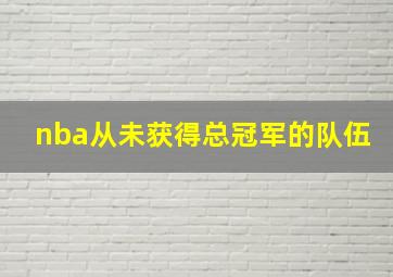 nba从未获得总冠军的队伍